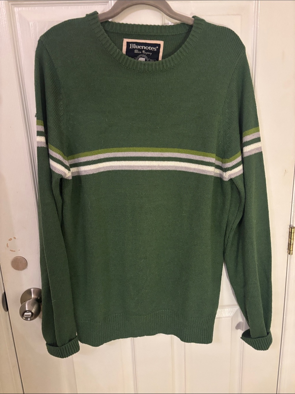 Bluenotes Green Crewneck Sweater